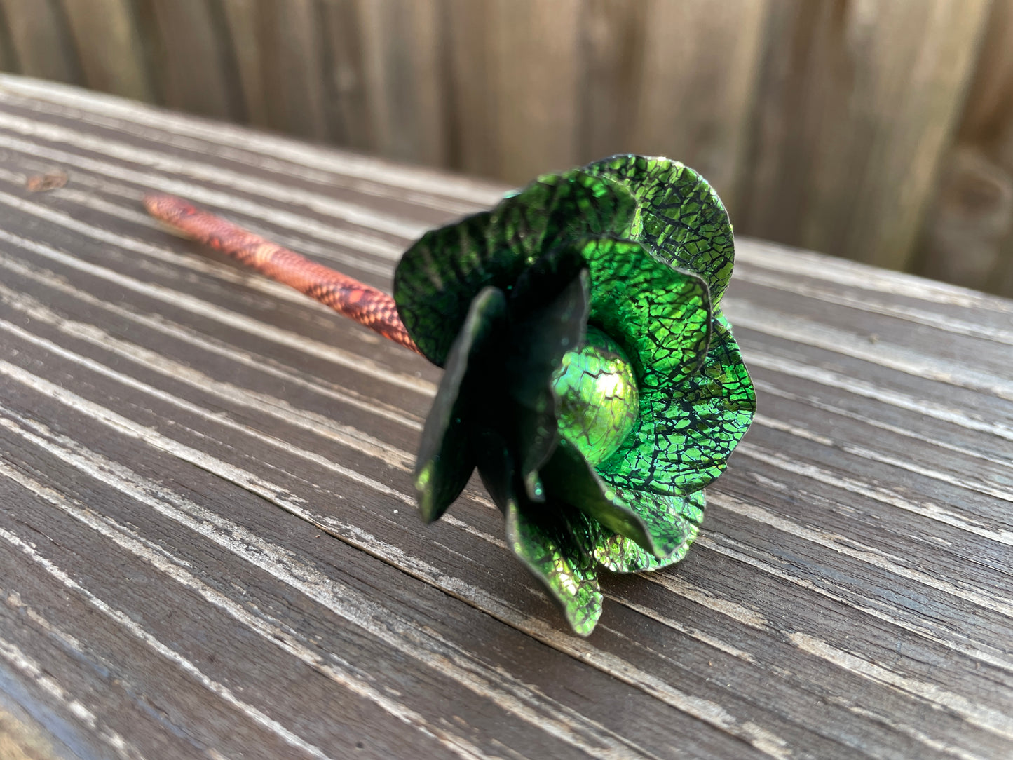Green Leaf Hair stick