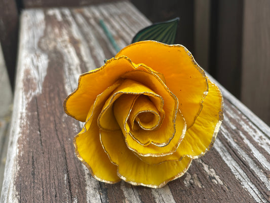 Gold Leaf Yellow Rose